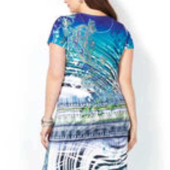 ☀️Avenue / Paisley Sublimation Dress - 22/24 (EUC) - Picture 2 of 5